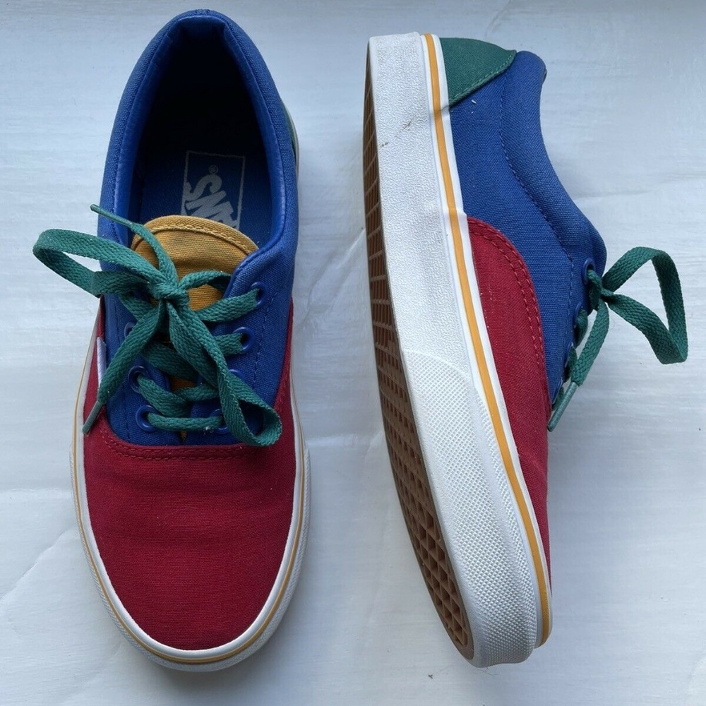 Vans Yacht Club Old Skool Sneakers Blue Green Yellow Red Men 5.5 Women 7 Unisex